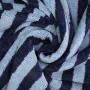 Bamboo badstof stripes, blauw