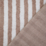 Bamboo badstof stripes, lichtbruin