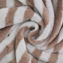 Bamboo badstof stripes, lichtbruin