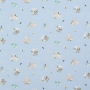 Tissu jersey de bambou Baby Animals, bleu clair