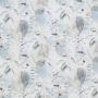 Tissu jersey de bambou Feuilles Big Leaves, bleu pâle