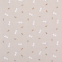 Tissu jersey de bambou Lapins Pâques Little Bunny, beige