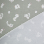 Tissu jersey de bambou Woodland Animals, vert pâle