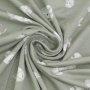 Tissu jersey de bambou Woodland Animals, vert pâle