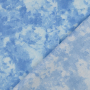 Baumwoll-Cretonne Batikoptik, hellblau