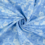 Baumwoll-Cretonne Batikoptik, hellblau