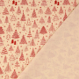 Cretonne katoen Christmas Forest, naturel