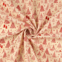 Cretonne katoen Christmas Forest, naturel