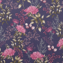 Baumwoll Cretonne Flowers, violett