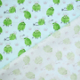 Tissu coton cretonne Roi Grenouille, bleu clair