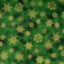Cretonne katoen Golden Snow, green