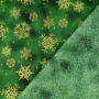 Cretonne katoen Golden Snow, green