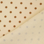 Tissu coton cretonne à pois Little Dots, marron clair
