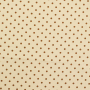 Tissu coton cretonne à pois Little Dots, marron clair