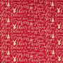 Cretonne katoen chistmas deer, rood