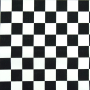 Cotton Cretonne chequered flag, black- white