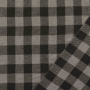 Katoenen flanel big checks, donkergrijs