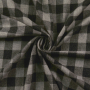 Katoenen flanel big checks, donkergrijs
