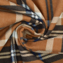 Tissu flanelle écossais tartan Checks, caramel