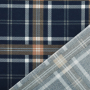 Tissu flanelle écossais tartan Checks, bleu foncé