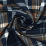 Tissu flanelle écossais tartan Checks, bleu foncé