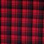 Cotton flannel Karolina, red