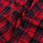 Cotton flannel Karolina, red