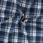 Baumwoll Flanell Kathrin, marine