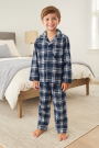 Baumwoll Flanell Kathrin, marine