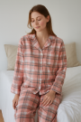 Cotton flannel Kira, pink