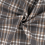 Cotton flannel Klara, grey