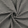 Katoenen flanel Small checks, donkergrijs