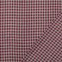 Katoenen flanel Small checks, wijnrood