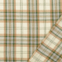 Tissu flanelle Tartan écossais Squares, vert