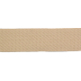 Baumwoll-Gurtband uni beige 38 mm