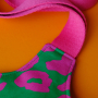 Katoenen tassenband uni fuchsia 38 mm