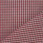 Baumwoll-Karo Zefir 0,25 cm bordeaux