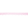 Ruban dentelle crochetée en coton, 12 mm, rose clair