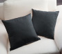 Tissu sergé coton lourd, noir