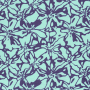 Katoenen mousseline double gauze Abstract Flowers, mintgroen