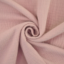 Tissu double gaze de coton, lilas pastel