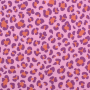 Baumwoll Musselin Animal Print, rosa