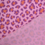 Baumwoll Musselin Animal Print, rosa