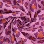 Baumwoll Musselin Animal Print, rosa