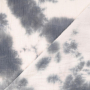 Katoenen mousseline double gauze Batik Stains, grijs