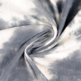 Katoenen mousseline double gauze Batik Stains, grijs