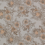 Tissu double gaze de coton Fleurs Big Flowers, beige