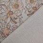 Tissu double gaze de coton Fleurs Big Flowers, beige