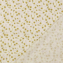 Katoenen mousseline double gauze little flowers, geel