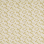 Katoenen mousseline double gauze little flowers, geel